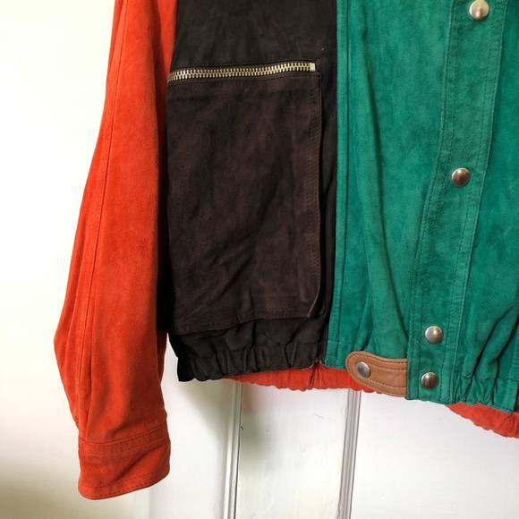 Rare vintage Giorgio Armani Suede Leather Jacket - Picture 2 of 4